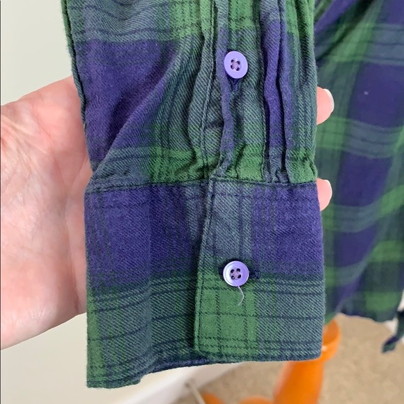 GAP Blue & Green Flannel Dress - Picture 5 of 8